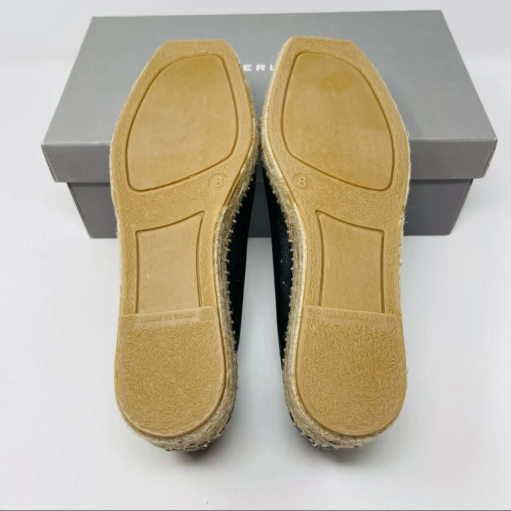 EVERLANE LEATHER ESPADRILLE WEDGE SHOES - Picture 10 of 11
